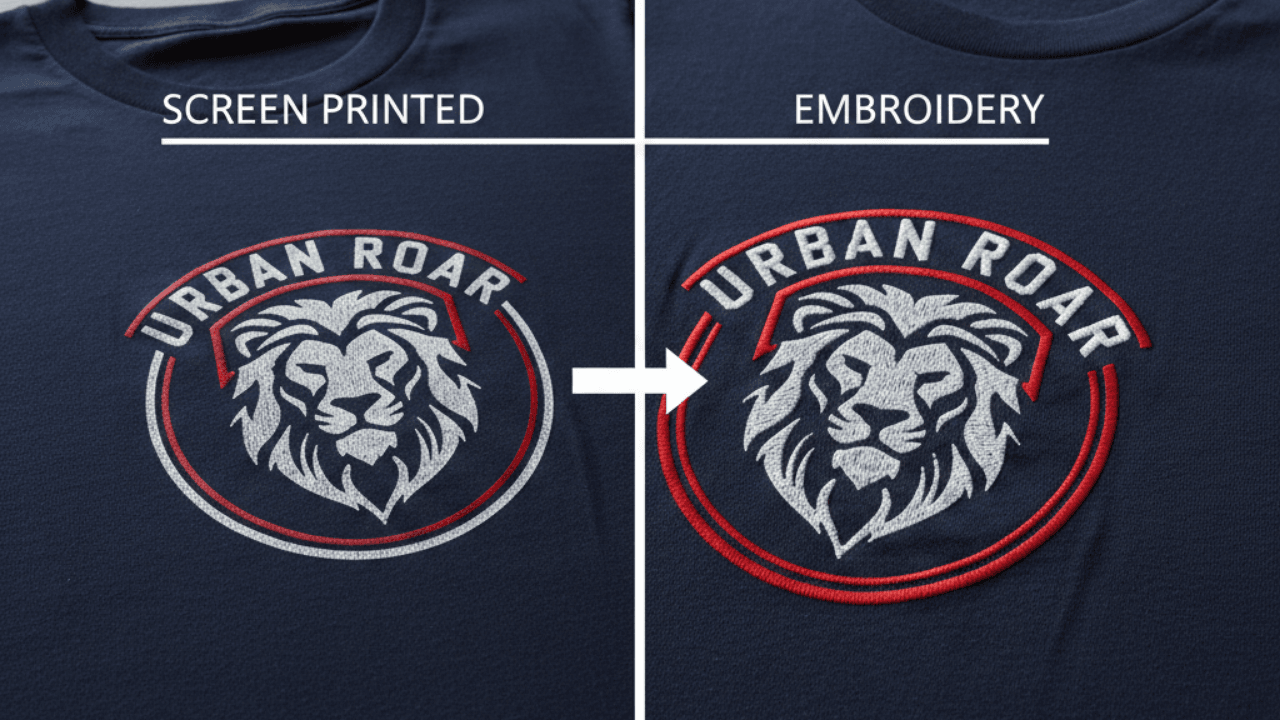 embroidery vs screen print