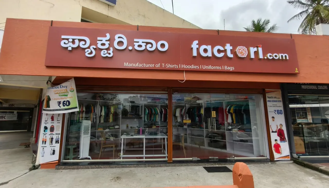 Custom T-Shirts, Bags & Uniforms in Mysuru – Visit factori.com Experience Center