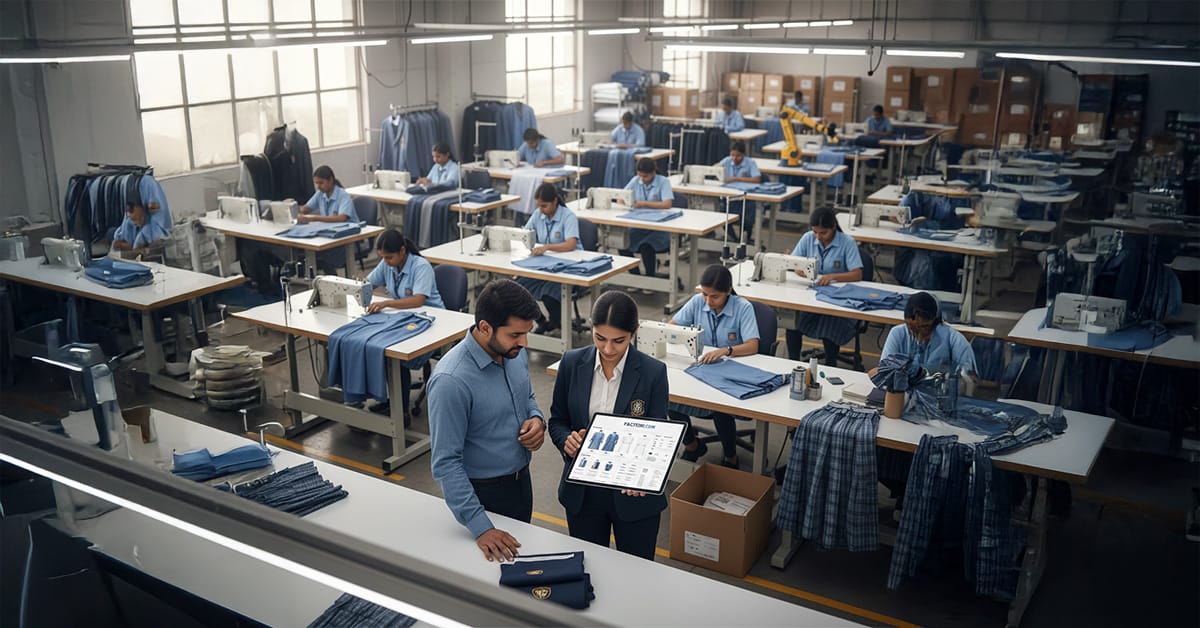 custom school uniforms in India manufactured in bulk