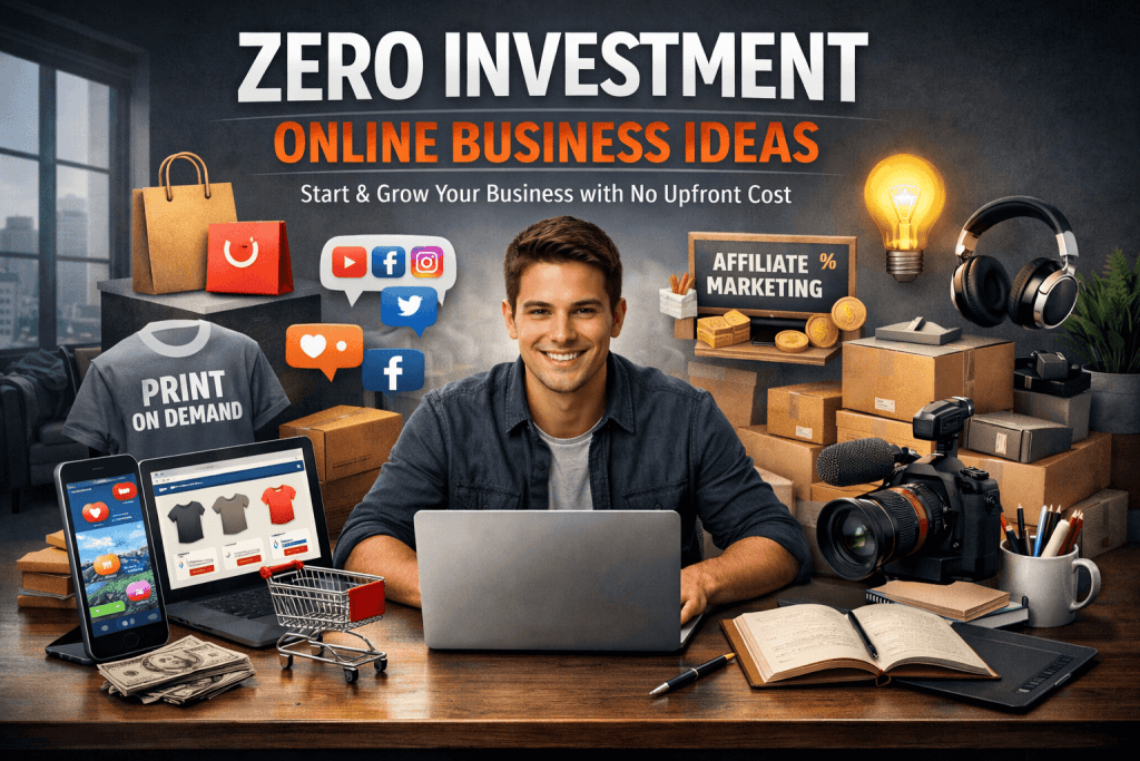 Zero Investment Business Ideas You Can Start Online Today