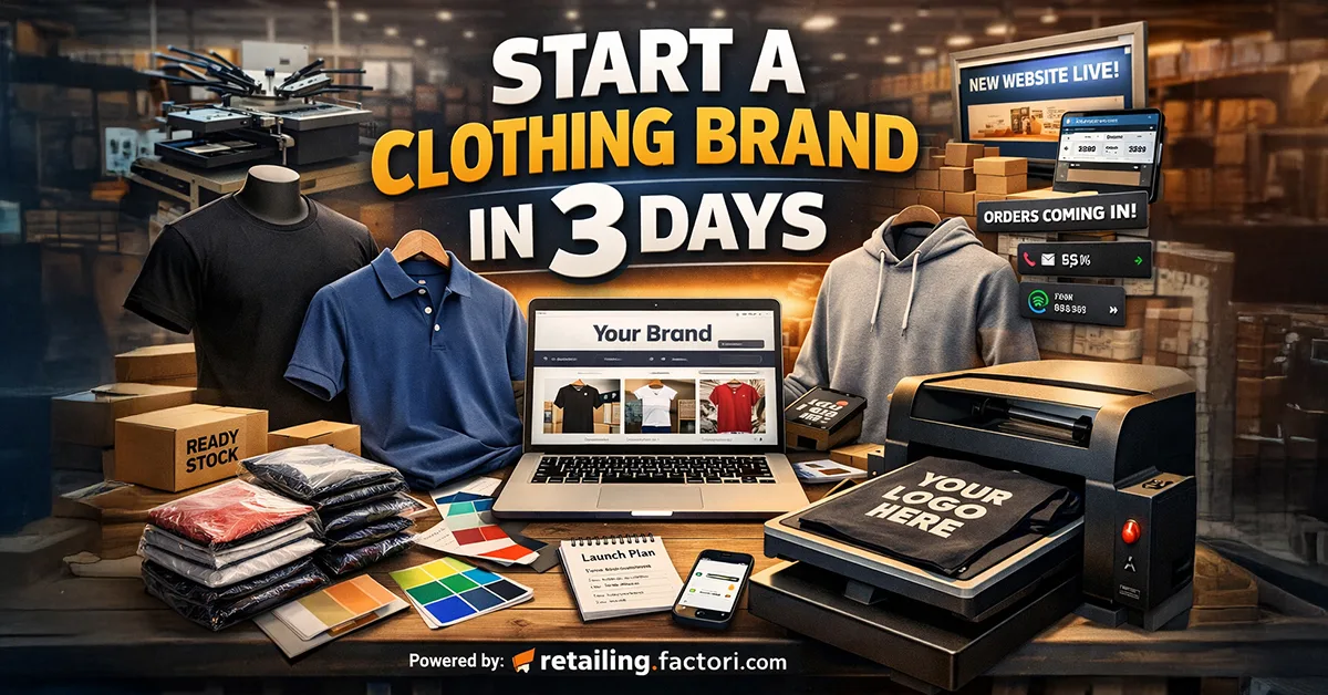 How to Start a Clothing Brand in 3 Days