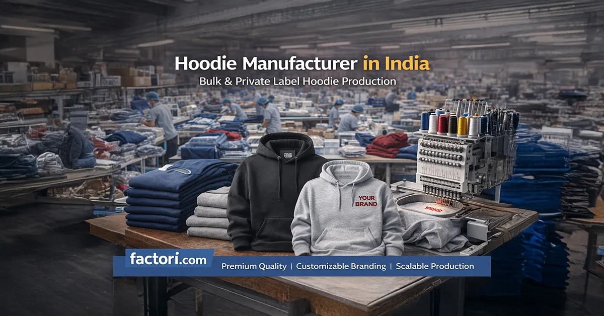 Hoodie Manufacturer in India | Bulk & Private Label Hoodies – factori.com