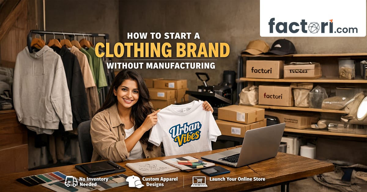 start clothing brand without manufacturing