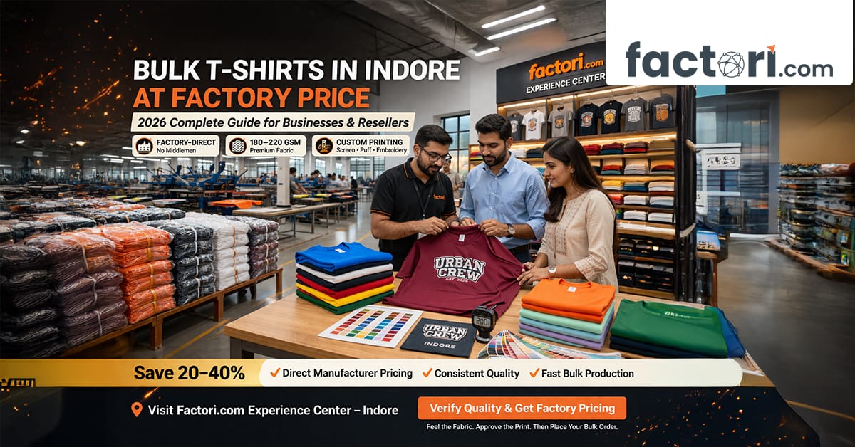 Bulk T-Shirts in Indore at Factory Price