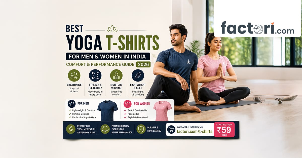 Best Yoga T-Shirts for Men and Women in India (Comfort & Performance Guide 2026)